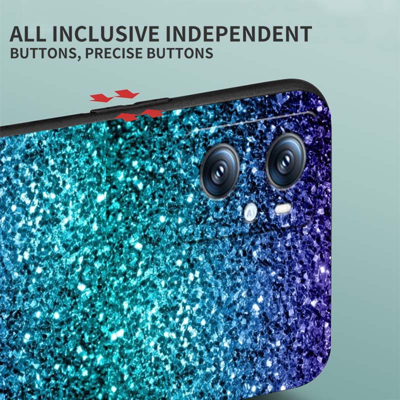 Shining creative patterns For OPPO Reno 5 6 7 A96 A40 A58 Realme GT A74 A78 Neo2 A74 A78 Find X5 X3 X7 X8 Black Phone Case