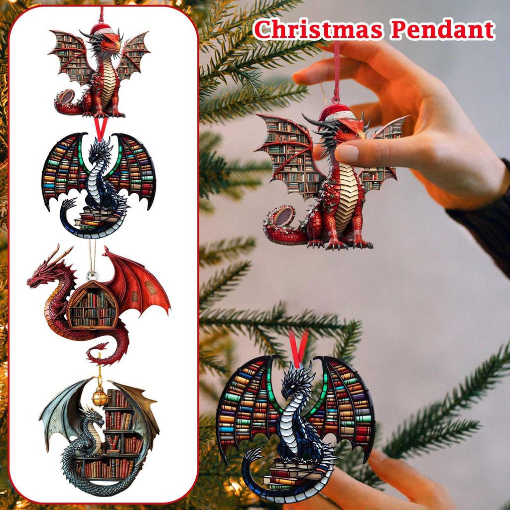 Cartoon Box Horse Pendant Popular Series Chain Christmas Tree Pendant Gift Christmas Decoration