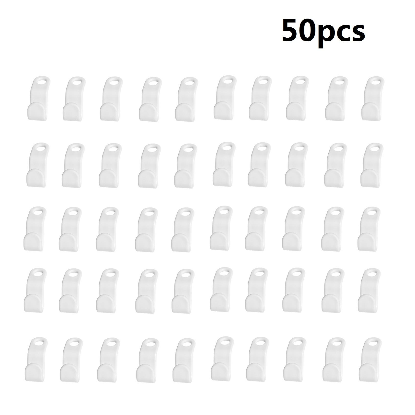 

50 шт. мини-крючков для вешалок, пластиковых, экономящих место, соединительных крючков для шкафа, удлинителей, зажимов, держателей для вешалок для одежды