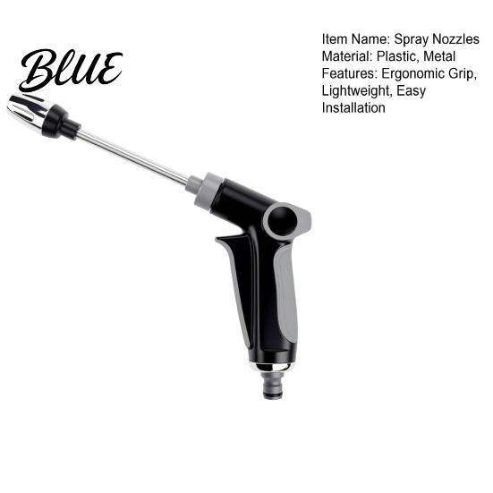 No Power Cleaning Nozzle Garden Hose with 360-degree Adjustable Spray High Pressure Water Jet Spray Universal 3/4" Thread for Car Wash & Garden