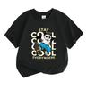 Kids Boys Girls 100% Cotton Crew Neck Short Sleeve T-Shirt, Cool Hip Hop Panda Print Stay Cool Everywhere Casual Tees for Children Daily Wear Summer T