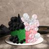 M-Modern-42Pcs Witch Theme Party Supplies Black Balloons Cake Topper Mini Balloons,Witch Hat Fantasy For Birthday Cake Decoratio