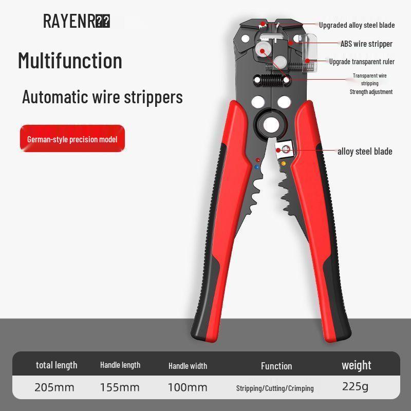 

Electrician s Multifunctional Wire Stripper and Cutter: Professional-Grade Tool for Pulling, Stripping, Crimping, and Connecting Wires