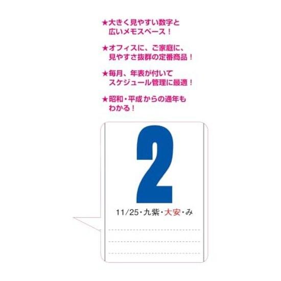Shin Nippon Calendar 2027 Wall Hanging Jumbo 3 Color Text Timeline 770520mm NK191