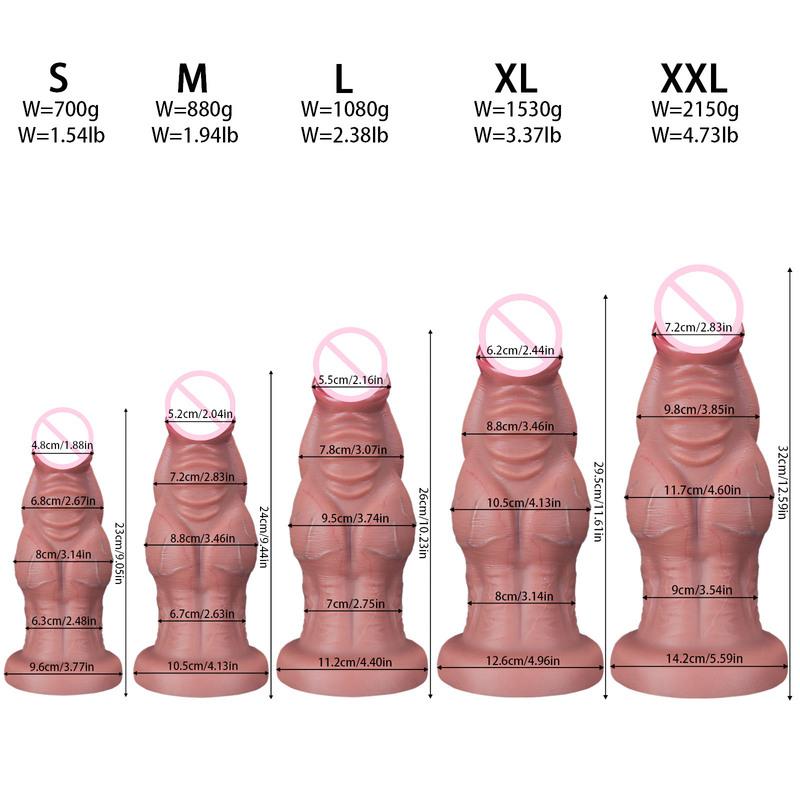 85-105mm Huge Anal Dildos Monster Muscles Fake Penis Realistic Silicone Thick Dildo for Women Men 18+ Sex Toys Prostate Massage