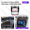 9" Android Navigation Screen Frame for 2005-2009 Mercedes-Benz C-Class W203.