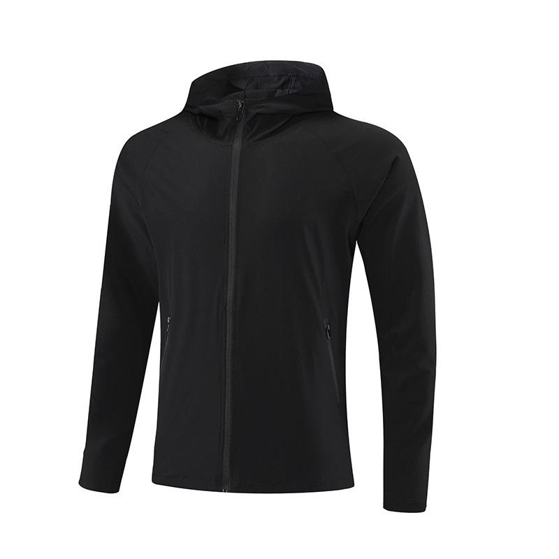 2024 Men's Quick-Dry Hooded Sports Jacket for Running and Fitness