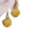 Design sense mesh zircon rose earrings gentle and elegant celebrity earrings retro light luxury super flash flower earrings