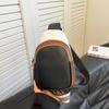 Fashion Color Stitching Cowhide Women Chest Bag Backpack Luxury Genuine Leather Multi-pocket Female Shoulder Crossbody Back Pack