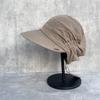 Simple Thin Linen Knitted Hat Women's Spring and Summer Breathable Duck Tongue Stack Hat Lazy Bag Head Cold Hat Sun Hat