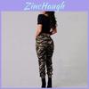 Women Fashion Army Military Cargo Pants With Camouflage Pattern And Durable Cotton Blend Fabric For Outdoor Casual Wear