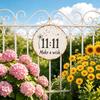 11:11 Make a Wishes Metal Tins Signs Retro Wall Art Decors with Dandelions Motifs Rustics Farmhouses Plaque for Wall Decorations
