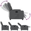 Relaxation Armchair Grey Synthetic Leather