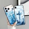 Creative Cartoon Cross Funda Phone Cover Case for Apple iPhone 17 Pro Max XR XS MAX 12 15 Pro 7 8 11 13 16 14 Air