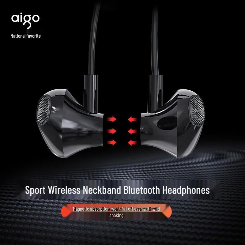 aigo W03P Sport Bluetooth Neckband Semi-in-Ear Earphones