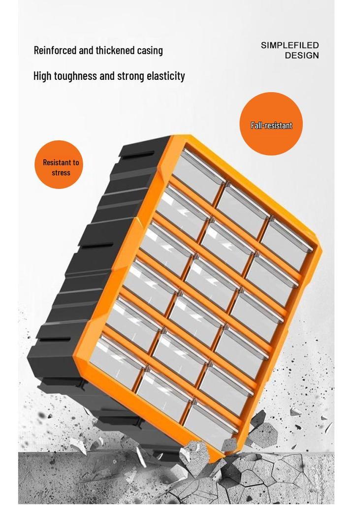 Plastic Drawer Parts Storage Box for LEGO and Tool Organization
