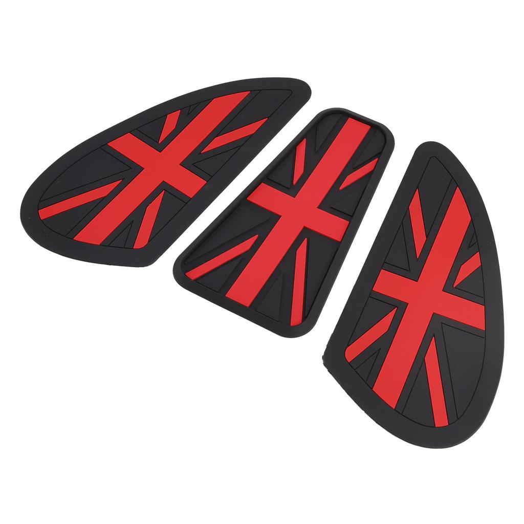 3x Fuel Petrol Tank Custom Knee Pads Union Jack For Bonneville Bobber Scrambler
