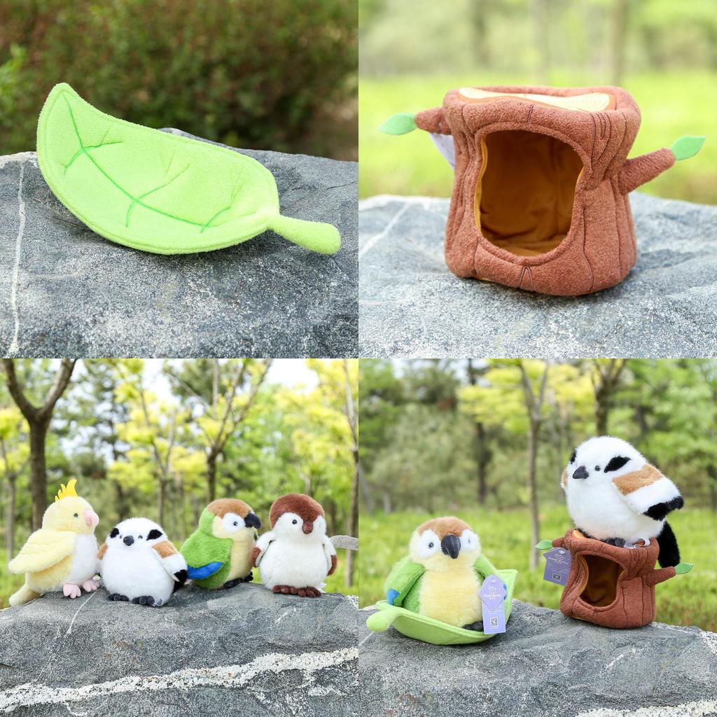 Animal Plush Toy Small Bird Collection With Pp Cotton Filling For Kid Gift