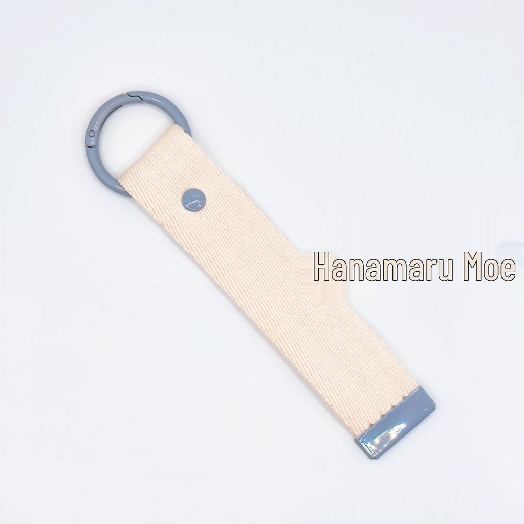 3.2CM Wide INS Style DIY Canvas Keychain Embroidered Name Tag