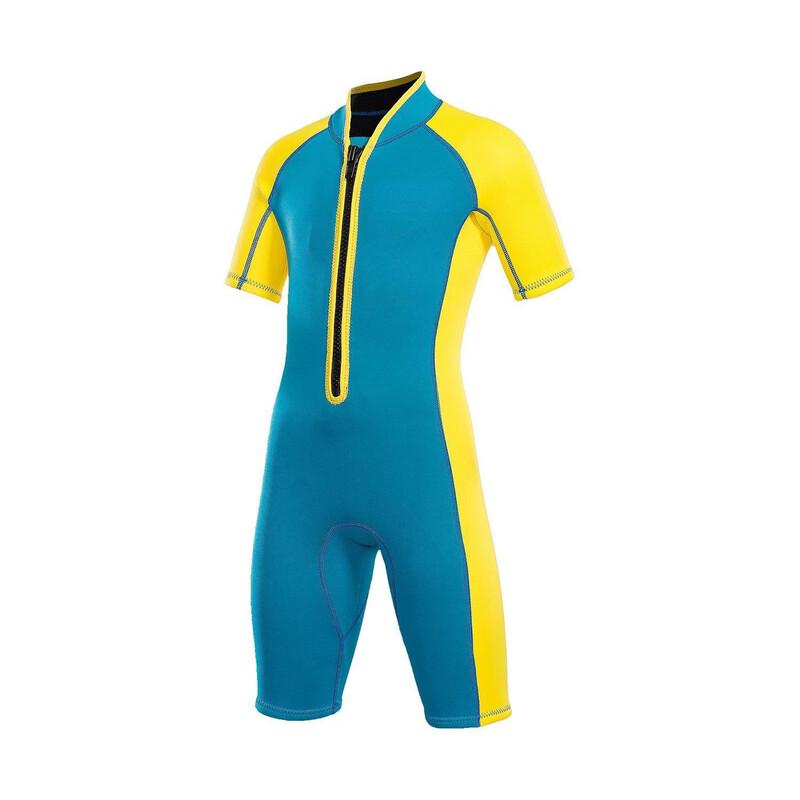 Qianyu Children s 2mm Winter Warm Long Sleeve One-Piece Swimsuit XS