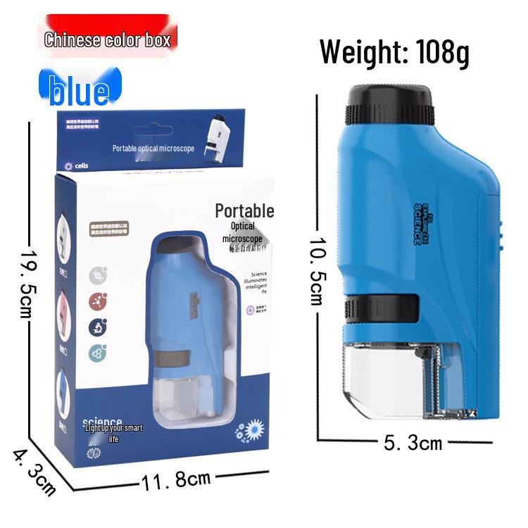 Handheld Portable Microscope Toy for Kids - Ideal for Science Experiments Outdoors and in School