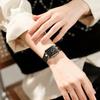 OLEVS Classic Quartz Women's Watch - Silicone Band Series, Gold-Black Color, Elegant Design, 30M Waterproof