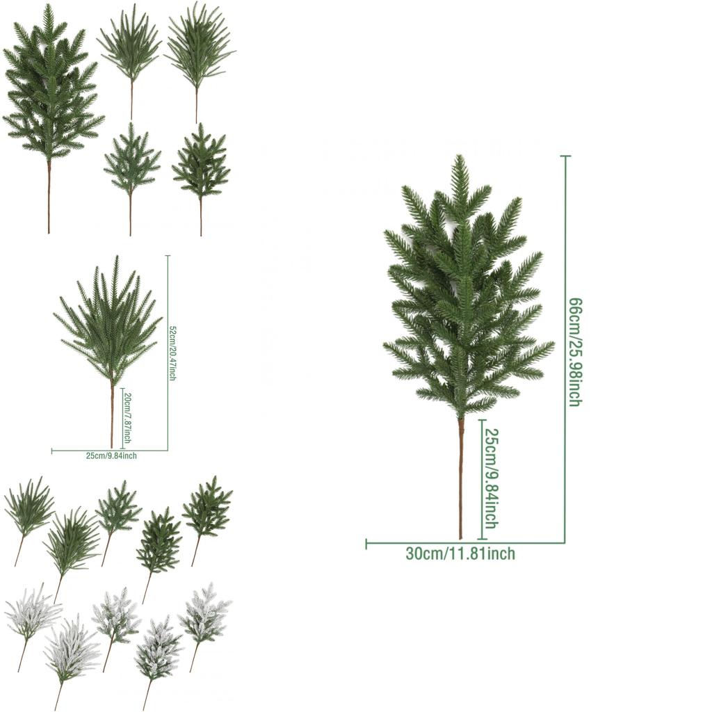 Christmas Fir Branches Fake Tree Leaves For Holiday Centerpieces And Seasonal Arrangements