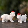 Desktop Decoration Garden Decor Craft Ornament DIY Accessories Polar Bear Figurines Christmas