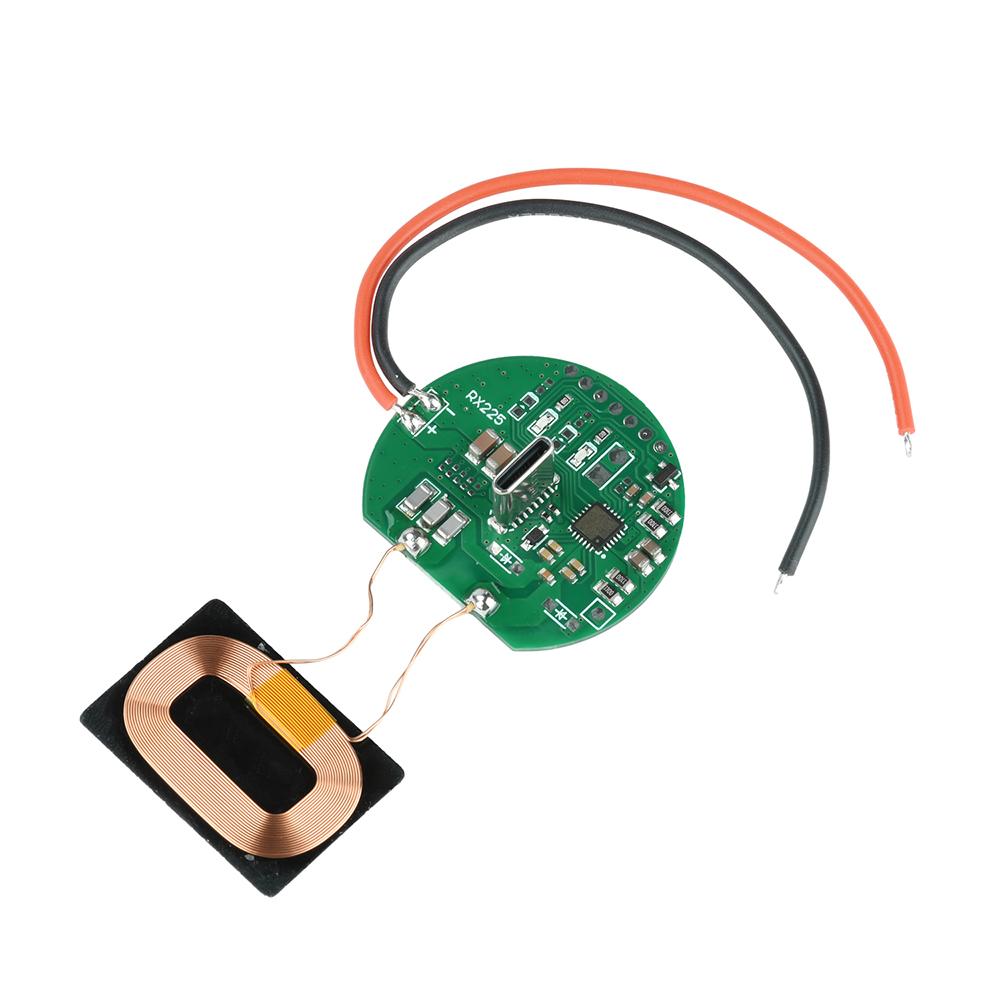 5W Wireless Charging Receiver Module Mini PCB Coil Type-C Output for DIY Phone Repair Smart Device Compatible