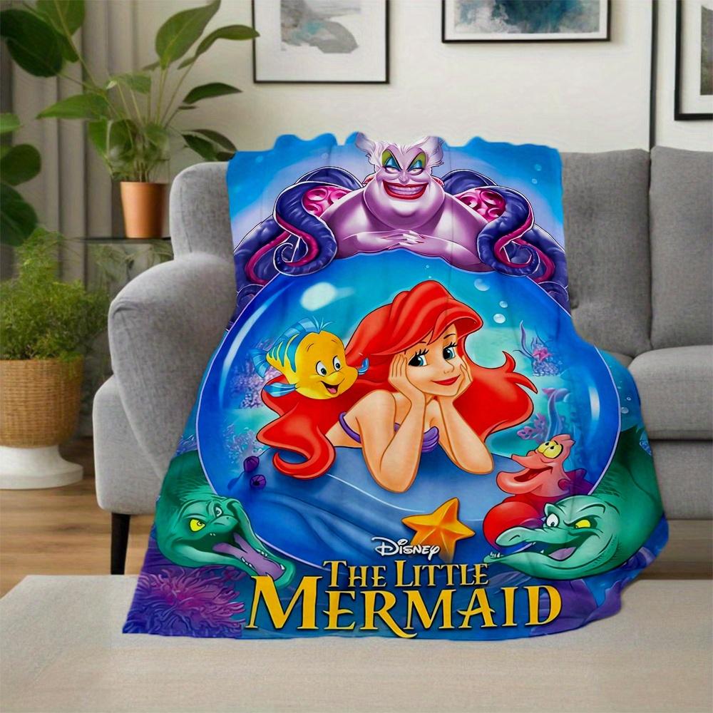 1pc, Princess Ariel & Ursula Blanket Soft Throw for Outdoor, Gift Idea, Living Room, Travel, Camping