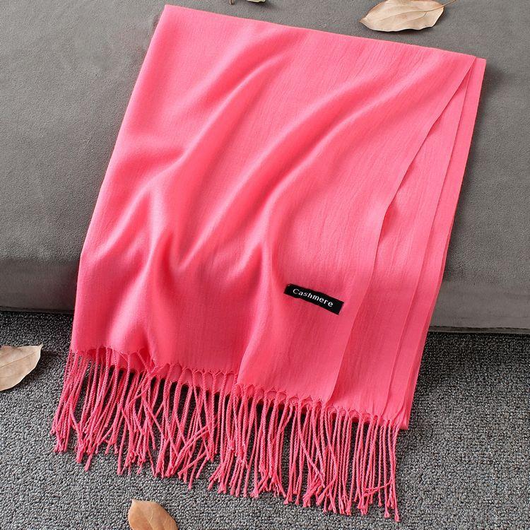 Sciarpa in cashmere spessa ed estesa autunno e inverno 2024, versatile sciarpa calda da donna, sciarpa a doppia faccia, scialle