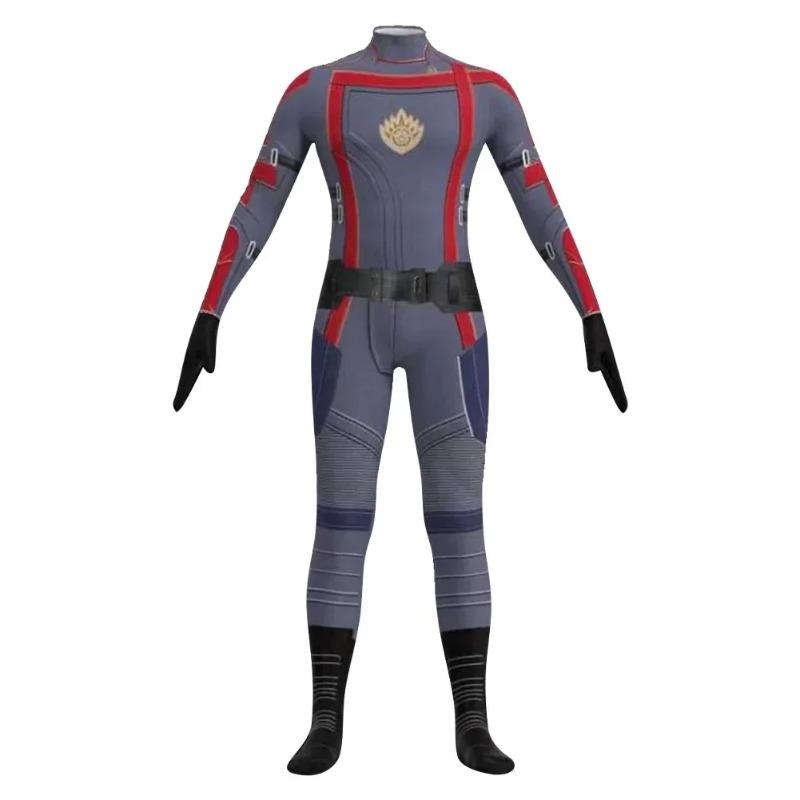 

New Guardians of The Galaxy Star Lord Cosplay Costume Men s 3D Printed Full Body Zentai Suit Superhero Peter Quill Jumpsuit for Halloween Comic Con 110 синий