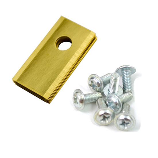 Yousheng 12/30Pcs Stainless Steel Lawnmower Blade for Worx Landroid Heavy Duty Universal Robot Lawn Mower Replacement Blade with Mounting Screws