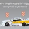 1:24 Scale GTR-S15 GTR-R34 Sports Car Model Toy Wheel Steering Doors Opened High Simulation Vehicle Models Collectible Item