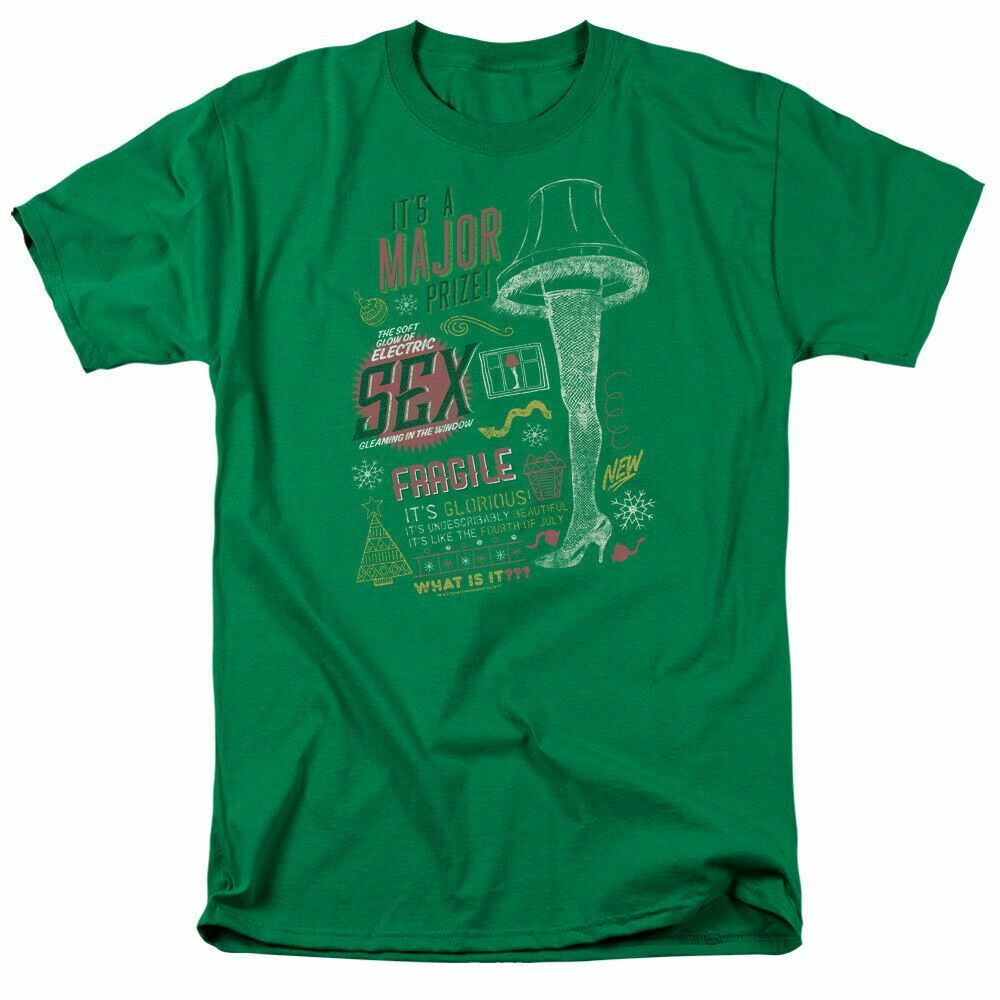 A Christmas Story It s A Major Prize T Shirt Licensed Movie Tee New Kelly Green M