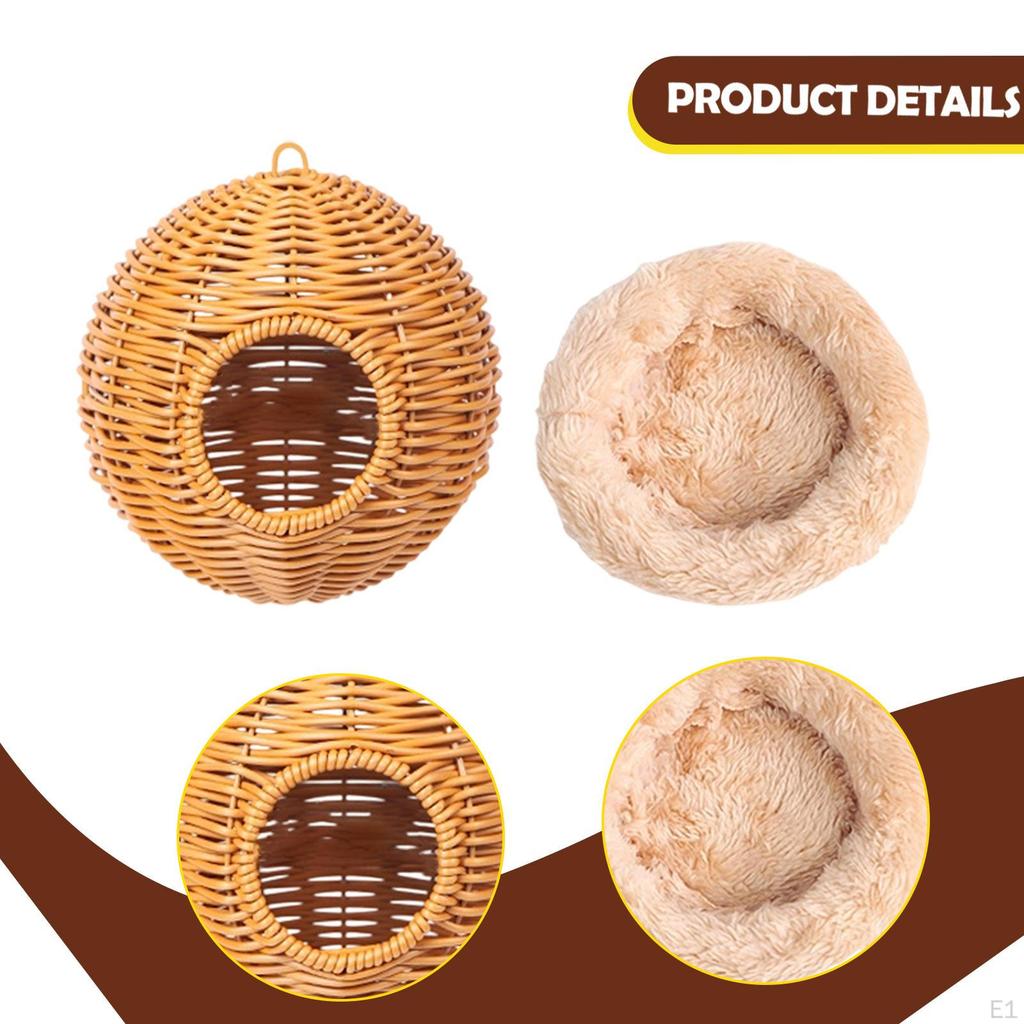 Papageien Hängeschaukel Unterschlupf Kolibris Kardinäle Handgewebtes Papageienhaus