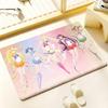 Hot Anime S-Sailor M-Moon Floor Mat Cozy Flannel Soft Thick Non-Slip Mat For Living Room Bedroom Kitchen Decor Rugs