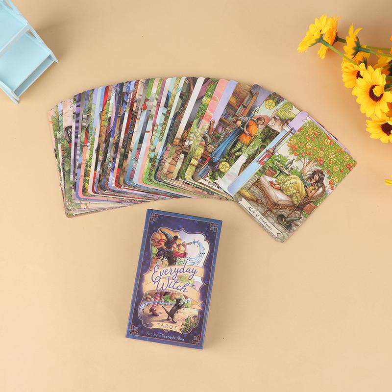 Tarotové karty Tarotová kniha v angličtině Everyday Witch Tarot Cards Tools