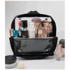 Professional Makeup Brush Bag Large Capacity Clear Portable Stand Up Easy Clean