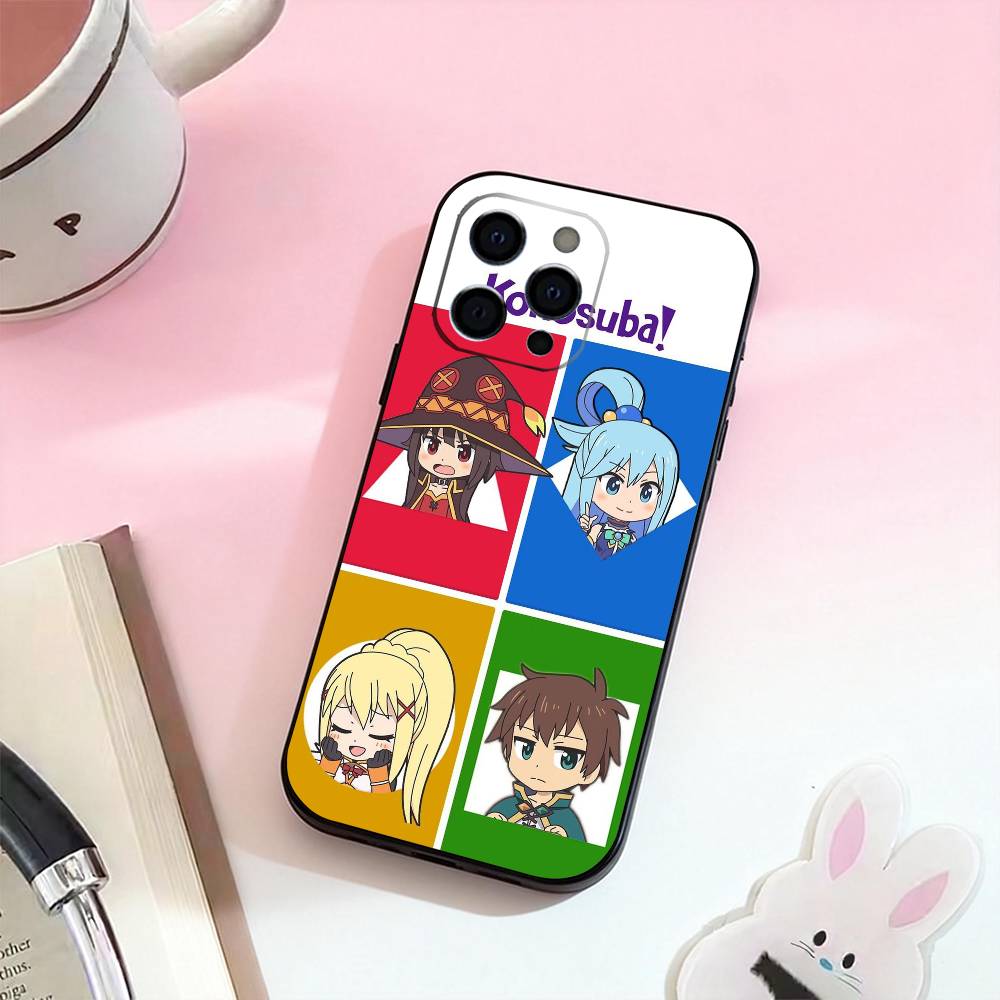 

K-Kono Subarashii Sekai ni Shukufuku wo Phone Case Silicone Soft For IPhone 17,16,15,14,13,12,11,XS,Plus Pro Max iPhoneXSMAX