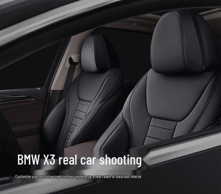 Pasuje na 2018-2020 BMW X3: Sedák z pravé kůže pro všechna roční období, pětimístný.