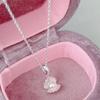 Elegant Heart Bow Pearl Necklace for Women - Non-fading, High-End, Versatile, New Style