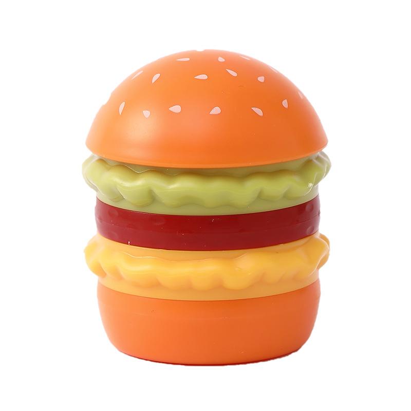 

Hamburger Toothpick Holder Cotton Swab Jar Abs Toothpick Can Storage Decoration Ornament Gifts Cute Home Desktop Organizer 1PCS