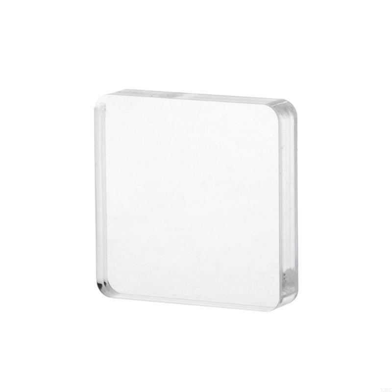 

DIY Transparent Seal Stamp Block Acrylic Handle Blocks For DIY Scrapbooking Clea X3UC