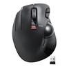 ELECOM Mouse Wireless (Receiver Included) Trackball Left Hand 6 Buttons Black M-XT4DRBK