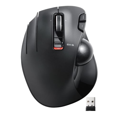 

Бездротова миша ELECOM (Приймач в комплекті) Трекбол, лівий, 6 кнопок, чорний M-XT4DRBK