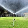Irrigatore a Treppiede Rotante a 360° per Prato e Giardino Supporto Telescopico Testa dell'Irrigatore su Treppiede Acciaio Inossidabile