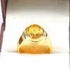 Bague Plaqué Or Argent Sterling 925 Coupe Ovale Citrine Pour Homme #A959 JL375669272374