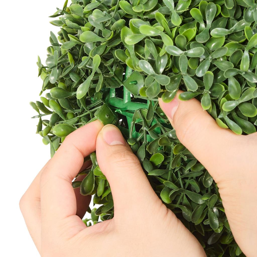VEVOR Artificial Topiary Bunny-Shape Boxwood Ball, 2 Set 914mm Faux Boxwood Plant Balls, Fake Silk Tree Look Real
