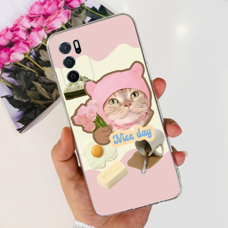 For OPPO A54S Case CPH2273 Back Cover Luxury Marble Cartoon Soft Silicone Phone Case For OPPO A16 CPH2269 A16S CPH2271 Funda New